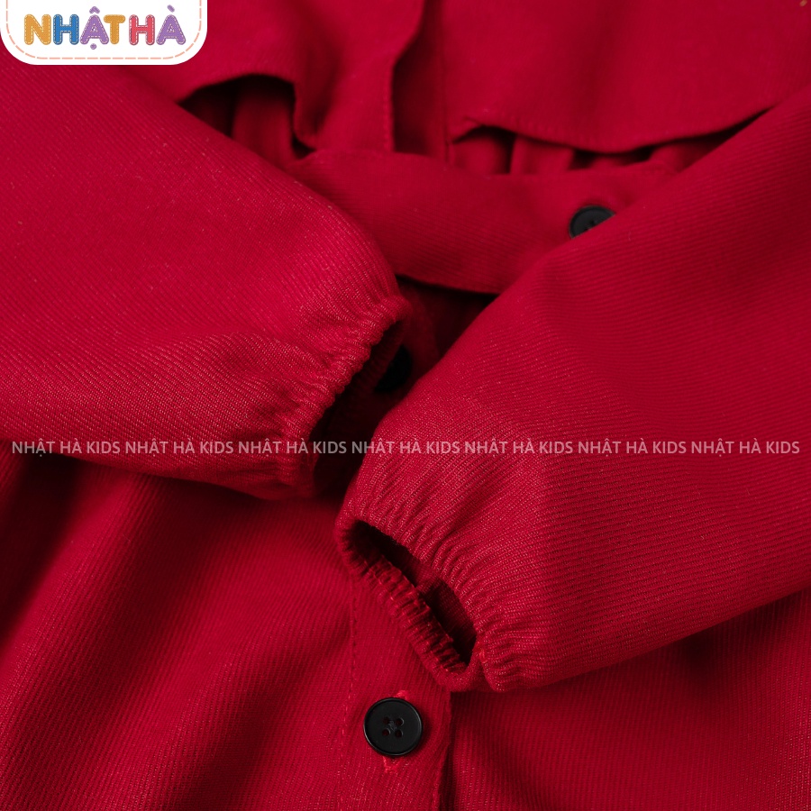 Váy thu đông bé gái size đại 11- 45kg U3 chất liệu nhung tăm dáng công chúa dài tay chun siêu điệu