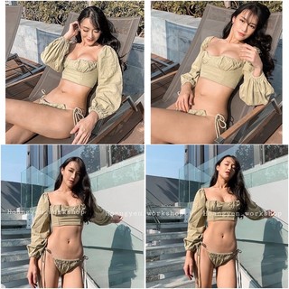 Lilia Set - bộ bikini linen thun