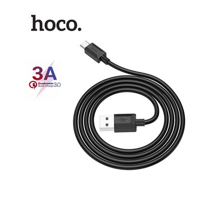 Cáp sạc Hoco X73 Type-C sạc nhanh 3A dây dẻo chống rối siêu bền dài 1M cho Android ( Đen )