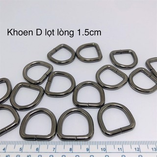 2 chiếc khoen D thường làm túi ví