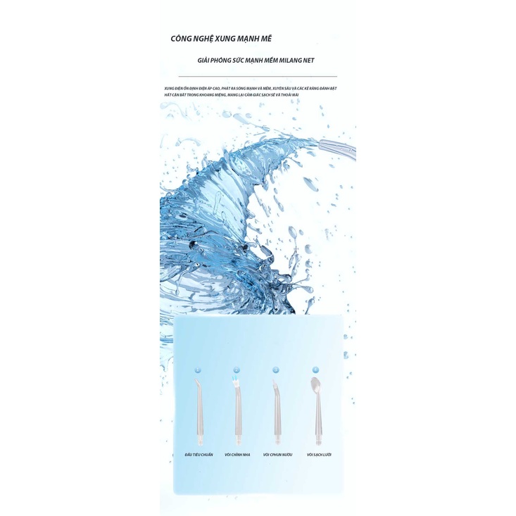 Máy tăm nước mini gấp gọn dung tích 200ml, Vệ sinh chăm sóc răng miệng hàng ngày