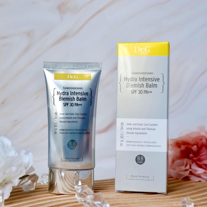 Kem Chống Nắng Dưỡng Trắng Và Nâng Tông Da DR G Hydra Intensive Blemish Balm  SPF 30 PA++