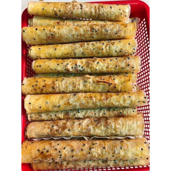 10 gói bánh tráng mắm ruốc chà bông FullTopping Anh Bảy Mập