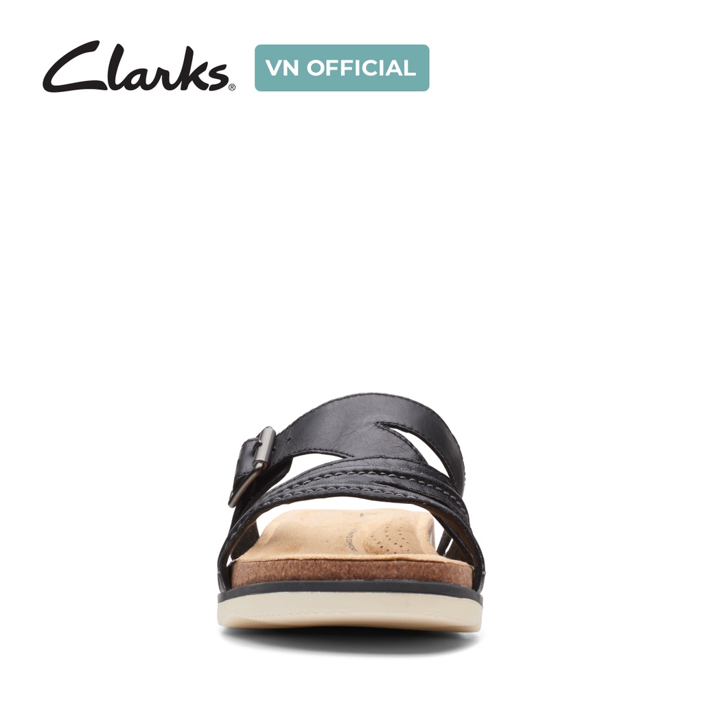 Dép Xỏ Ngón Da Nữ Clarks Brynn Hope màu Đen