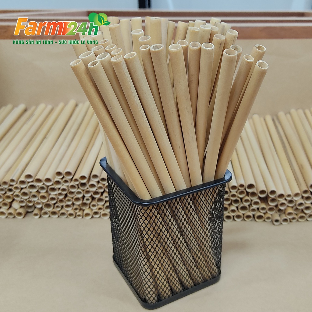 Ống hút tre tự nhiên 100% siêu sạch, tái sử dụng nhiều lần, an toàn sức khỏe, thân thiện với môi trường