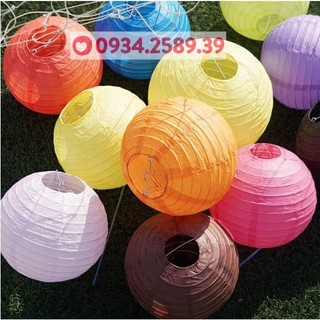 Lồng Đèn Giấy Tròn Đủ Màu