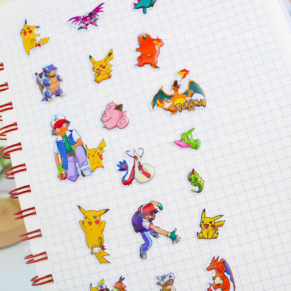 Một tấm sticker 3D chống nước PIKACHU POKEMON dễ thương cute PK0051 TooYoo