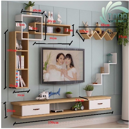 Kệ tivi treo tường trang trí