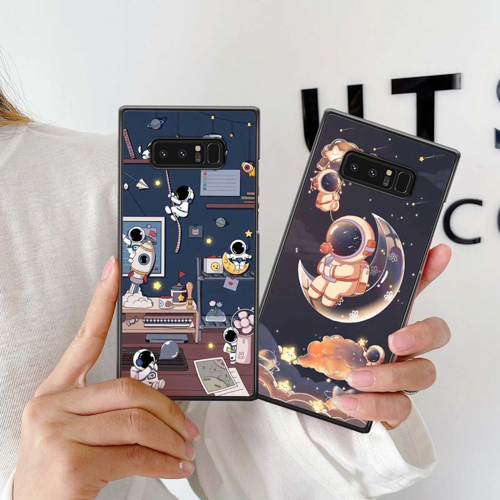 Ốp lưng Samsung Note 8 phi hành gia siêu dễ thương, ốp điện thoại rẻ bền đẹp