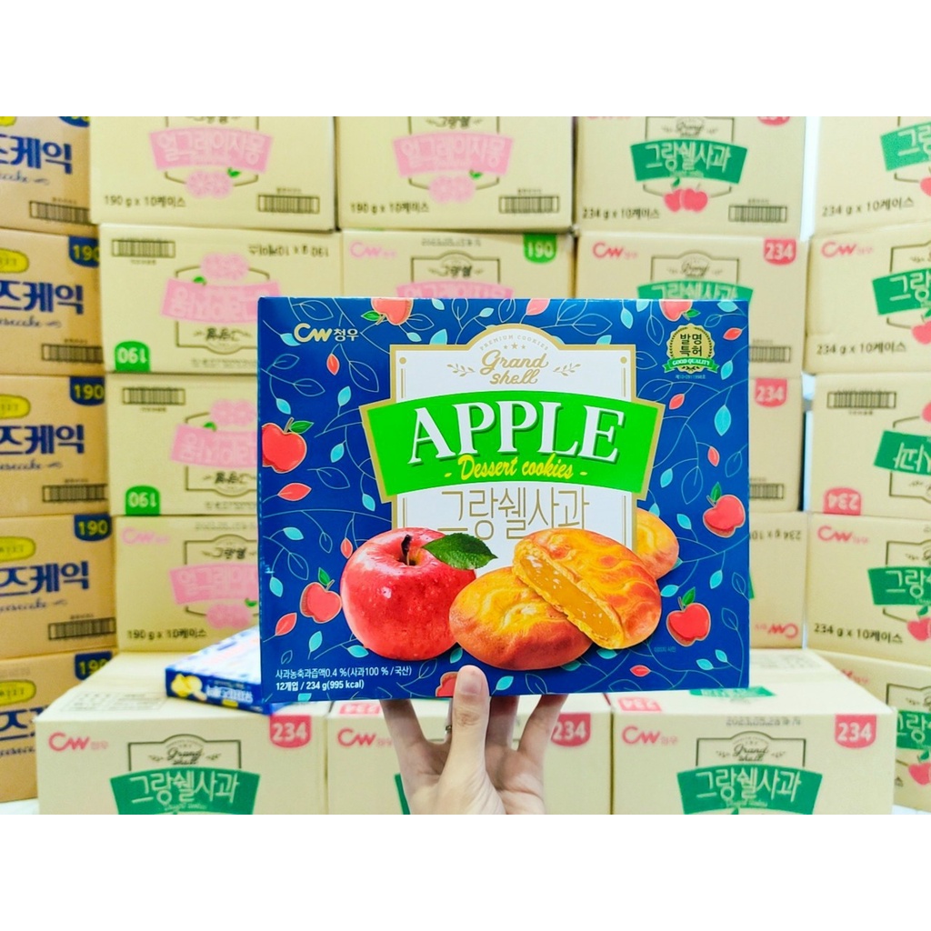 BÁNH QUY CW NHÂN TÁO HÀN QUỐC HỘP 234G