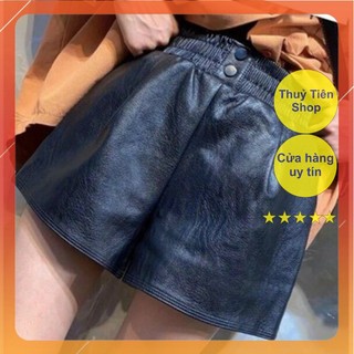 Quần Short Da 2 Cúc Mã 677 (cạp chun co giãn)