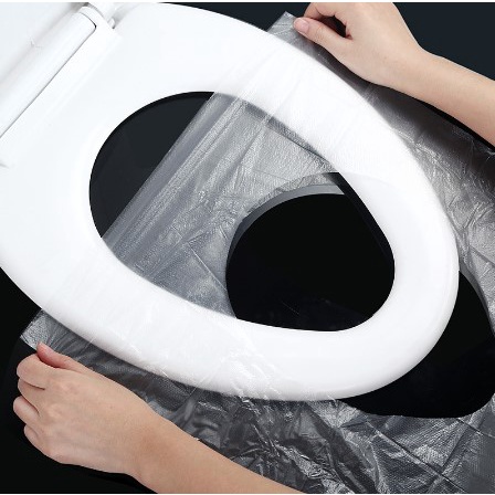 Set 3 Vỏ Bọc Bệ Ngồi Toilet Dùng Một Lần Chất Liệu 100% An Toàn Chống Thấm Nước