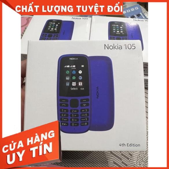 Nokia 105,  2 sim mẫu mới nhất, Điện thoại nokia nghe gọi loa lớn kèm pin sạc, BH 24 tháng 1 đổi 1