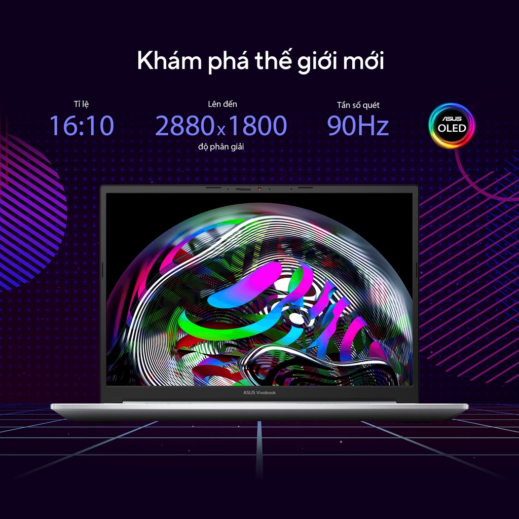 Laptop ASUS Vivobook M3401QA-KM025W R7-5800H/8GB/512GB SSD/R3-Graphics/14-inch OLED