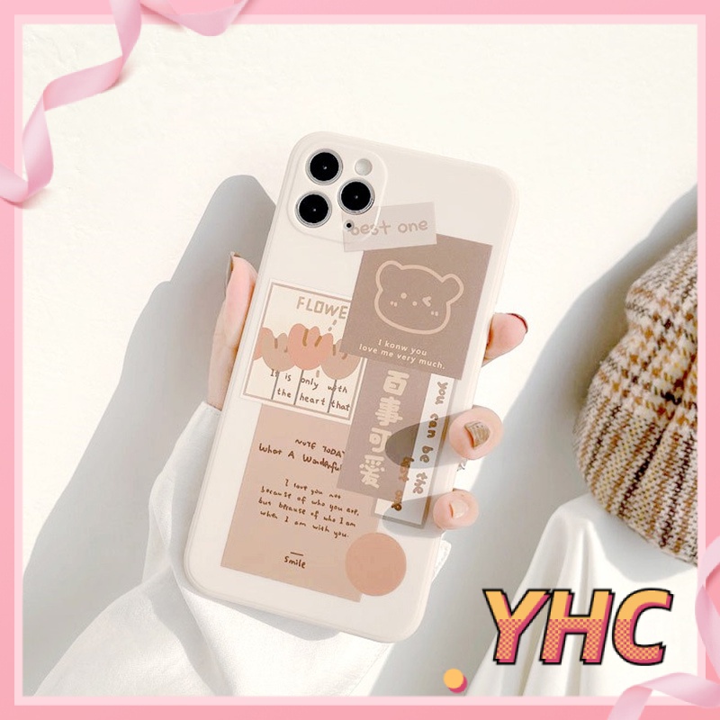 ốp iphone Hình Gấu Dễ Thương tương thích iPhone 6s 6splus 7 7plus 8 8plus X XS XSMAX 11 12 Pro Max Plus Promax-909