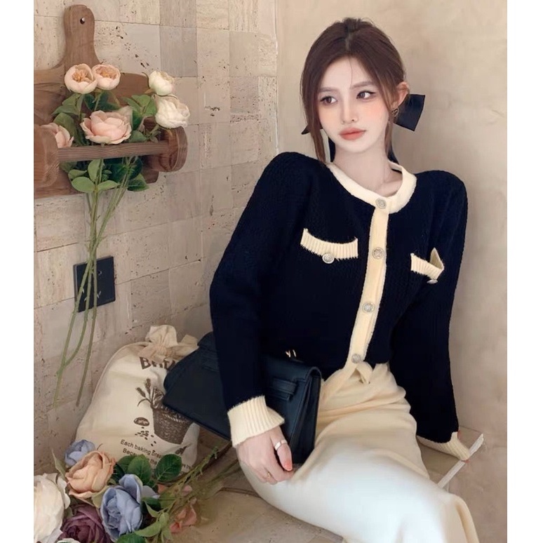 NZN Áo khoác cardigan dệt kim tay dài phong cách Hàn Quốc thời trang mùa thu mới