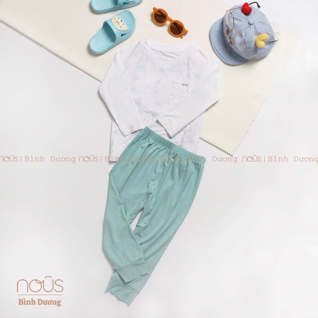 Bộ quần áo trẻ em nous kids xanh ghi từ 2 đến 5 tuổi - Nous Bình dương