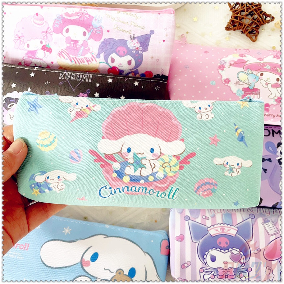 1pc ✿ Hộp Bút Chì Sanrio ✿ Túi Đựng Bút Hình Cinnamoroll Kuromi My Melody Hoạt Hình