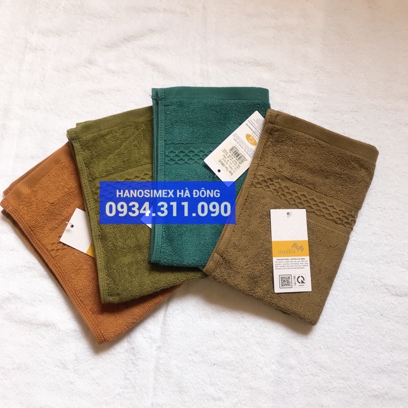 Khăn mặt Mollis HM2X - 30x45cm sợi cotton lapyarn cao cấp