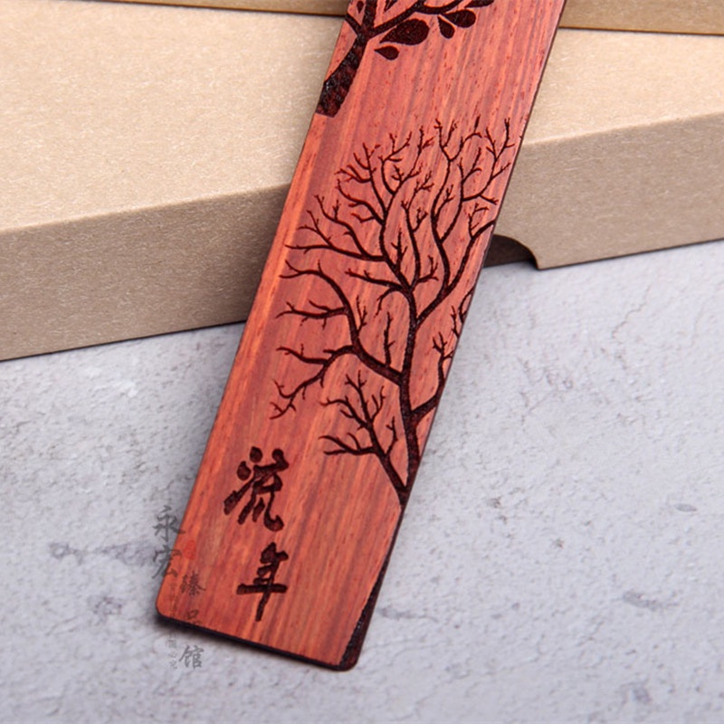 Bookmark / Dấu Trang Sách Bằng Gỗ Gụ Cá Nhân Hóa Và Sáng Tạo Làm Quà Tặng