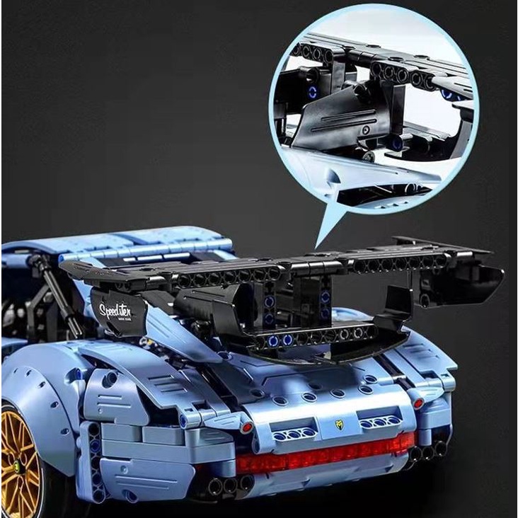 Porche 911 Bản Bóng Đêm 9806 Bản Khói Xanh 9805 Immaster Mô Hình Xe Technic Tỷ Lệ 1:10 Đồ Chơi Lắp Ráp 2258 Pcs