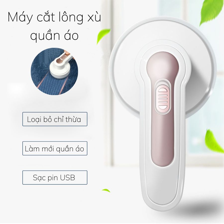 Máy cắt lông xù loại bỏ chỉ thừa trên quần áo chăn mền, sử dụng pin có thể sạc lại