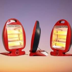 Quạt sưởi Đèn sưởi hồng ngoại hình cá 800w, có role an toàn