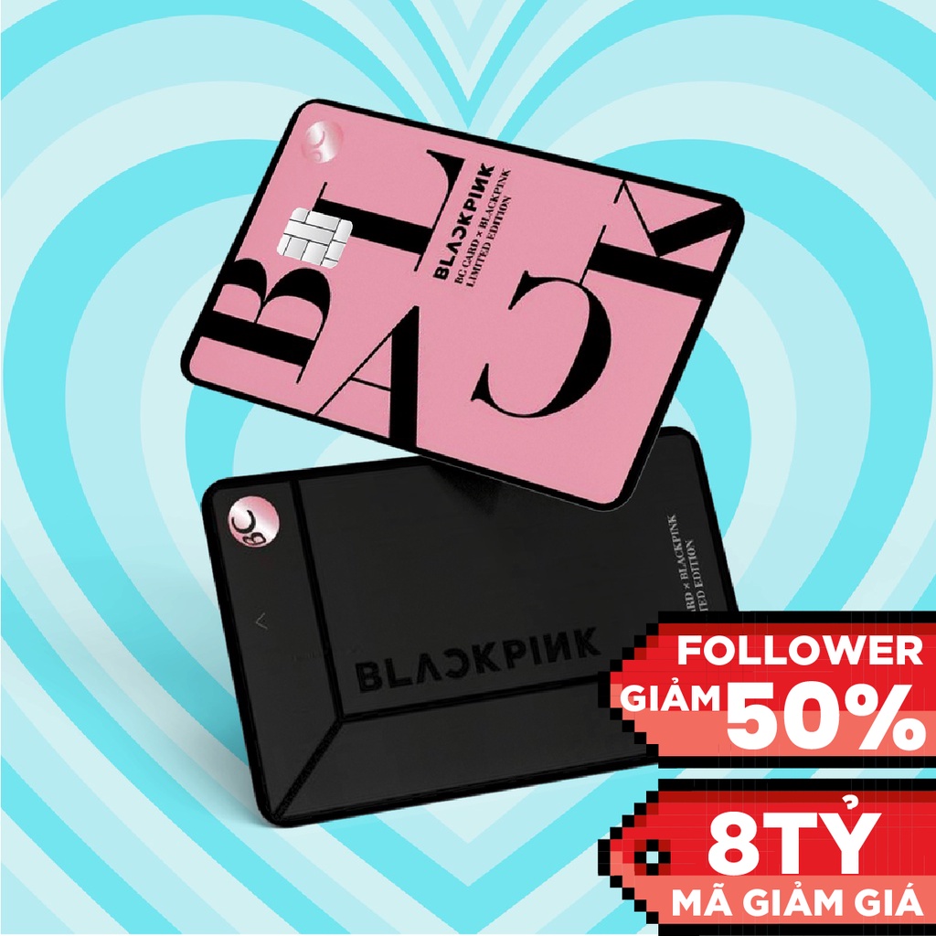 STICKER SKIN THẺ ATM BLACKPINK VISA - Decal dán Thẻ ATM, debit, thẻ từ, thẻ chung cư, bảo vệ thẻ