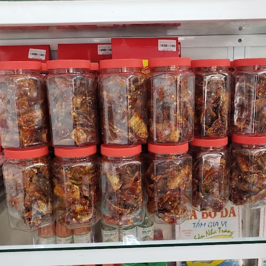 🌶️ Seavy Mực Rim Sa Tế Nha Trang - Cay Dai Đặc Sản, Nguyên Con 200g 🦑