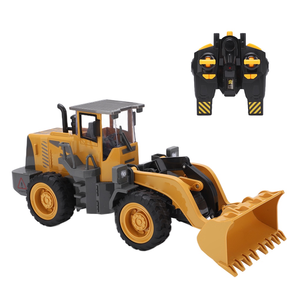 Có thể bán buôn 8 kênh Phiên bản hợp kim Máy xúc đẩy hàng Đồ chơi điều khiển từ xa máy xây dựng Vermont055 Hàng giao ngay