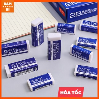 Tẩy gôm mềm Plastic màu trắng