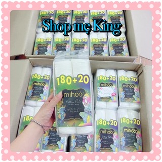 BÔNG TẨY TRANG MIHOO NÀNG TIÊN CÁ 180+20 COTTON PAD ( CHÍNH HÃNG )