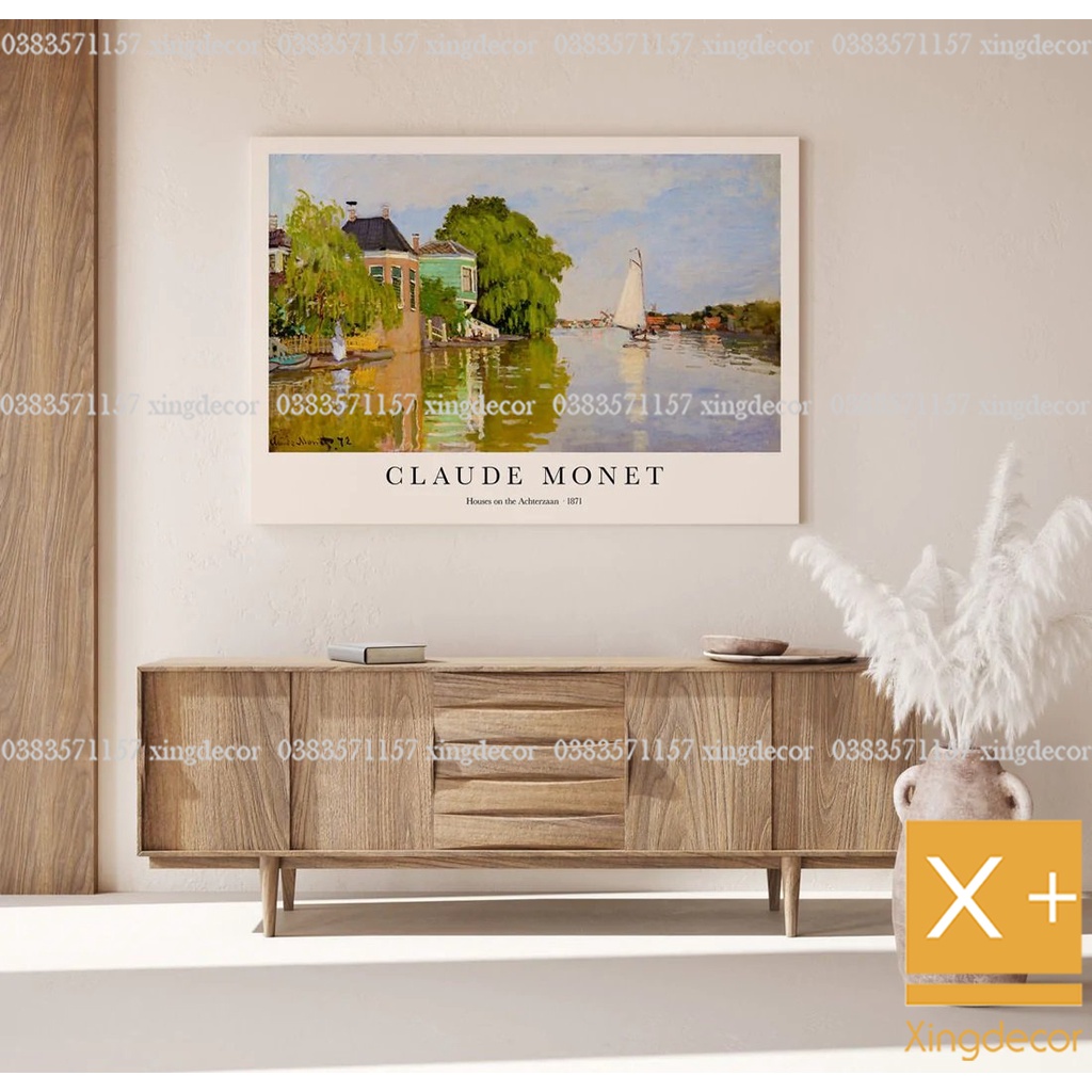 tranh phòng treo hành lang có móc tặng kèm, tranh Xingdecor.