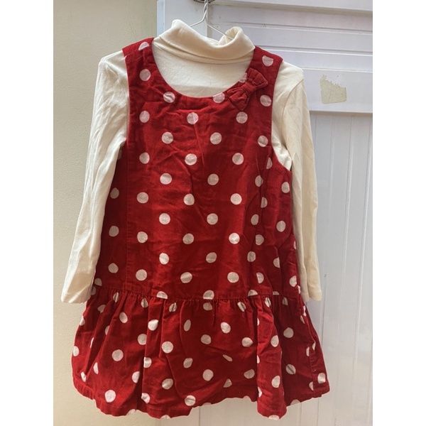 Set Váy dạ chấm bi canifa kèm áo thun canifa