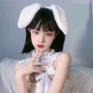 Băng đô cài tóc đính nơ tai thỏ kiểu lolita dễ thương