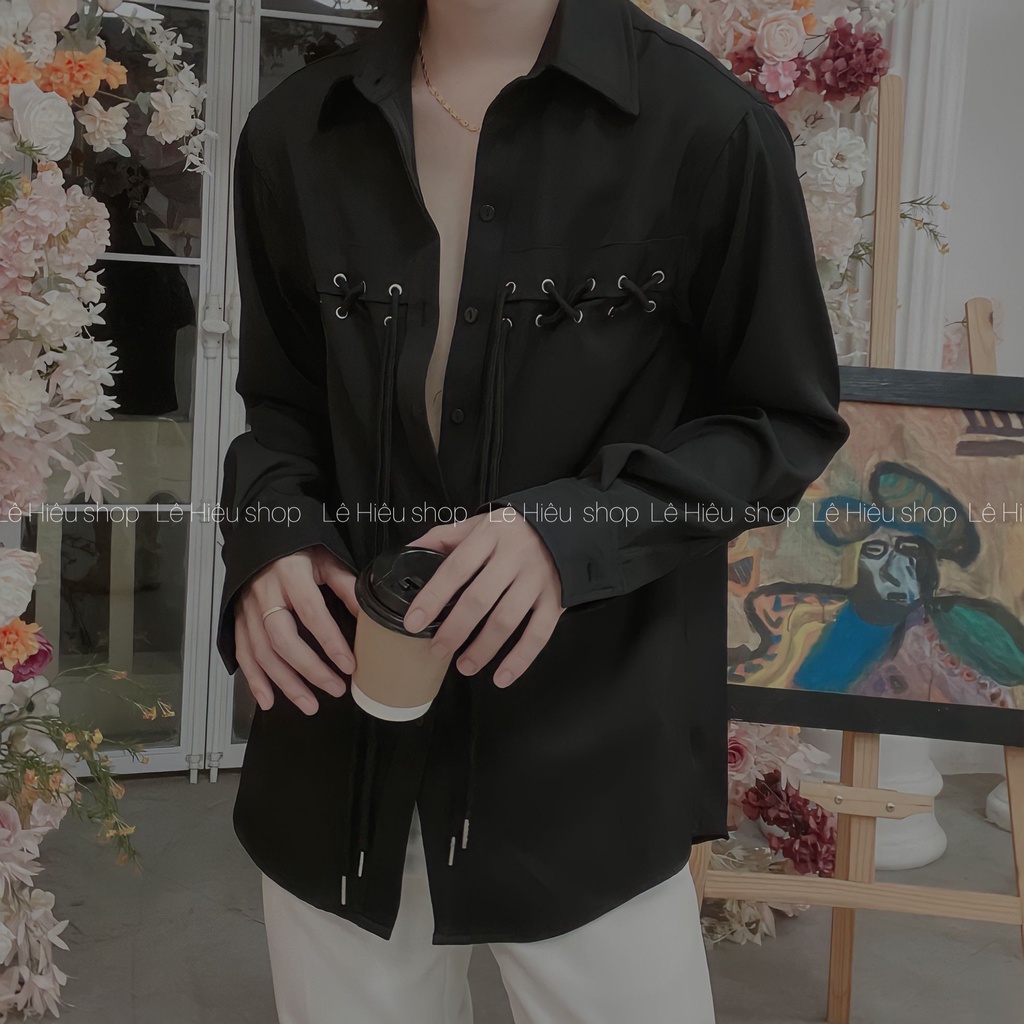 Áo sơmi nam hàn quốc from rộng s234 đẹp