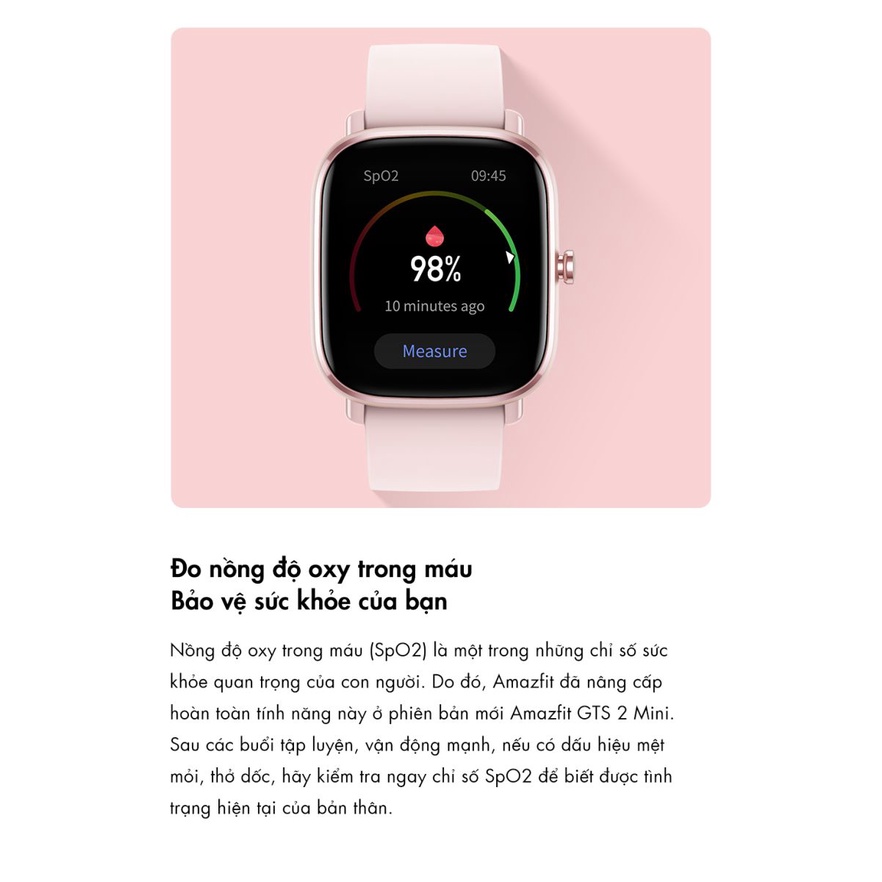 Đồng hồ thông minh Amazfit GTS 2 Mini  - Hàng Chính Hãng - Bảo Hành 12 Tháng