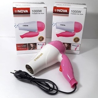 Máy sấy tóc mini gấp gọn nova nhiều màu.