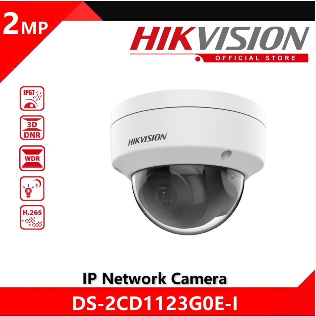 Camera dome IP 2MP Hikvision DS-2CD1123G0E-ID - hàng chính hãng/hàng nhập khẩu