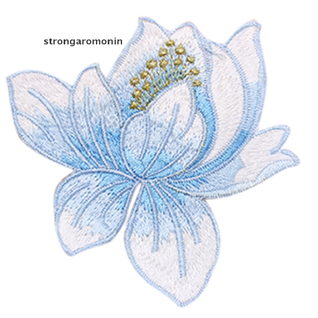 Sticker Ủi Thêu Hình Hoa Sen