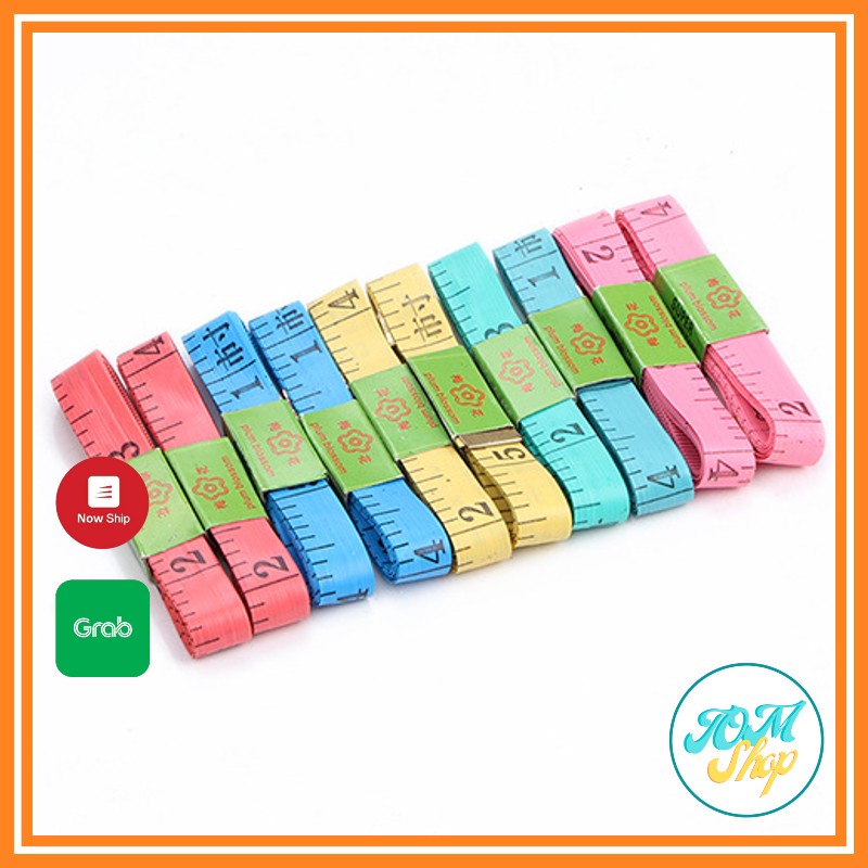 Thước Dây Đo 150cm Đầu Thép Đo Eo 3 Vòng Kiểm Tra Sức Khỏe TOMSHOP A218