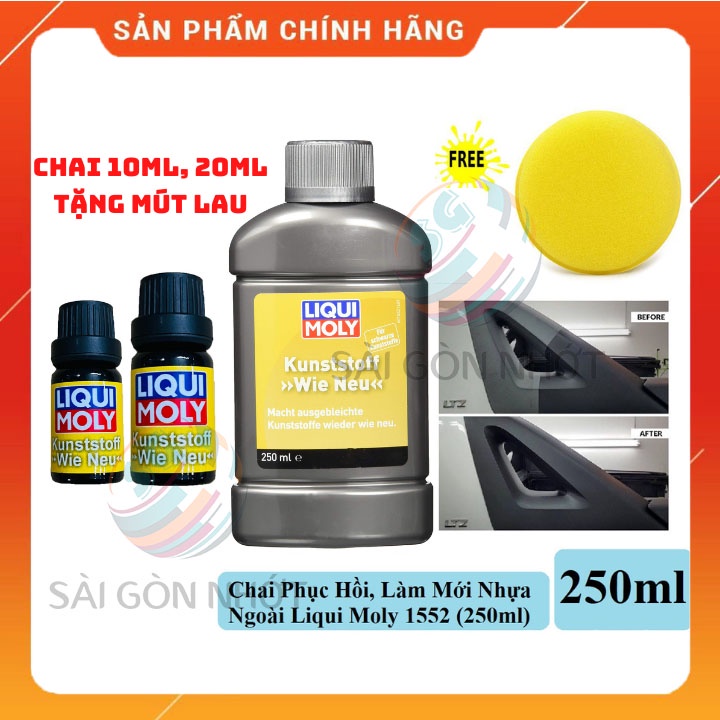 Phục hồi nhựa nhám Liqui Moly Kunststoff Wie Neu 1552 cho xe máy, xe oto CHÍNH HÃNG LIQUI MOLY