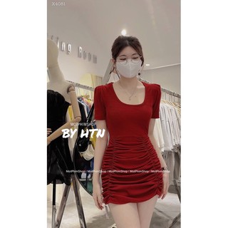 ĐẦM BODY CỔ U KHOÉT LƯNG