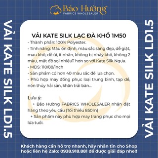 Vải Kate Silk Lạc Đà _  Khổ 1m50 _ Phần E