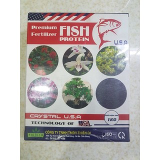 Phân bón hữu cơ U.S.A Greenfarm Premium Fertilizer Fish Protein - Gói 1kg