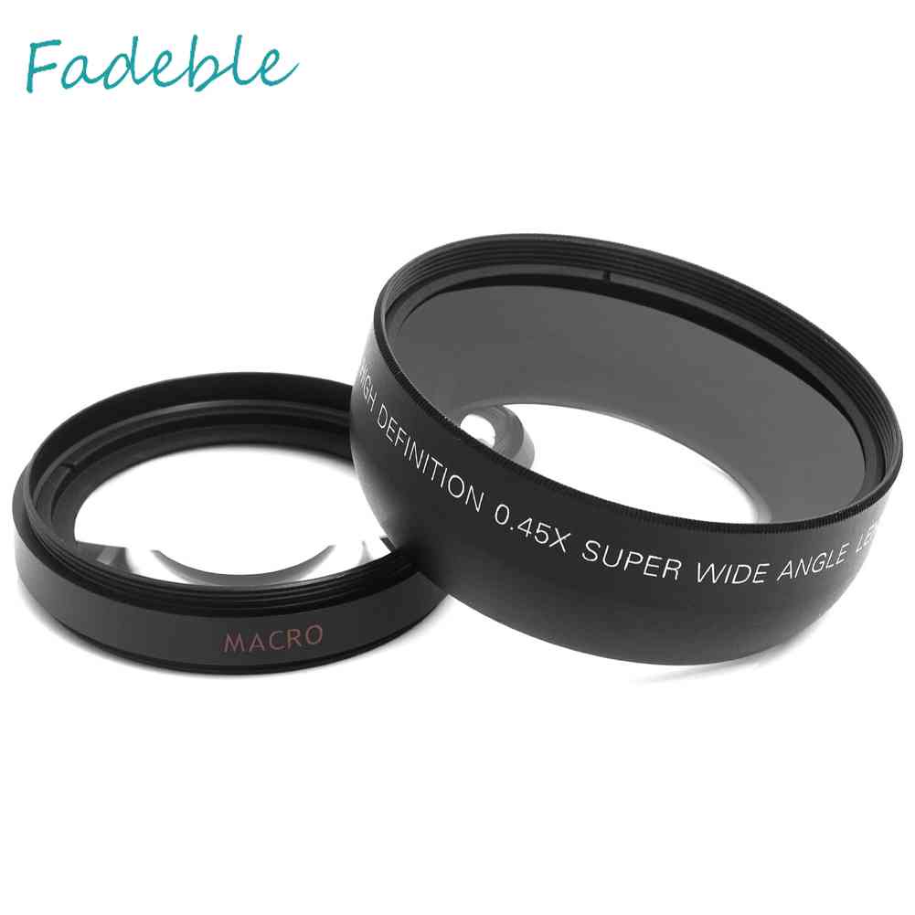 Ống Kính Macro Góc Siêu Rộng 0.45x 52mm Cho Nikon 18-55mm 55-200mm 50mm