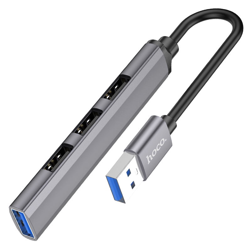 Hub chia cổng USB Hoco HB26 USB 3.0 ra 1 cổng USB 3.0 + 3 cổng USB 2.0 - Hãng phân phối