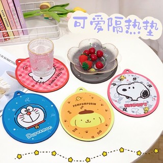 Đế lót ly,Lót nồi hoặc lót chuột HelloKitty Doreamon