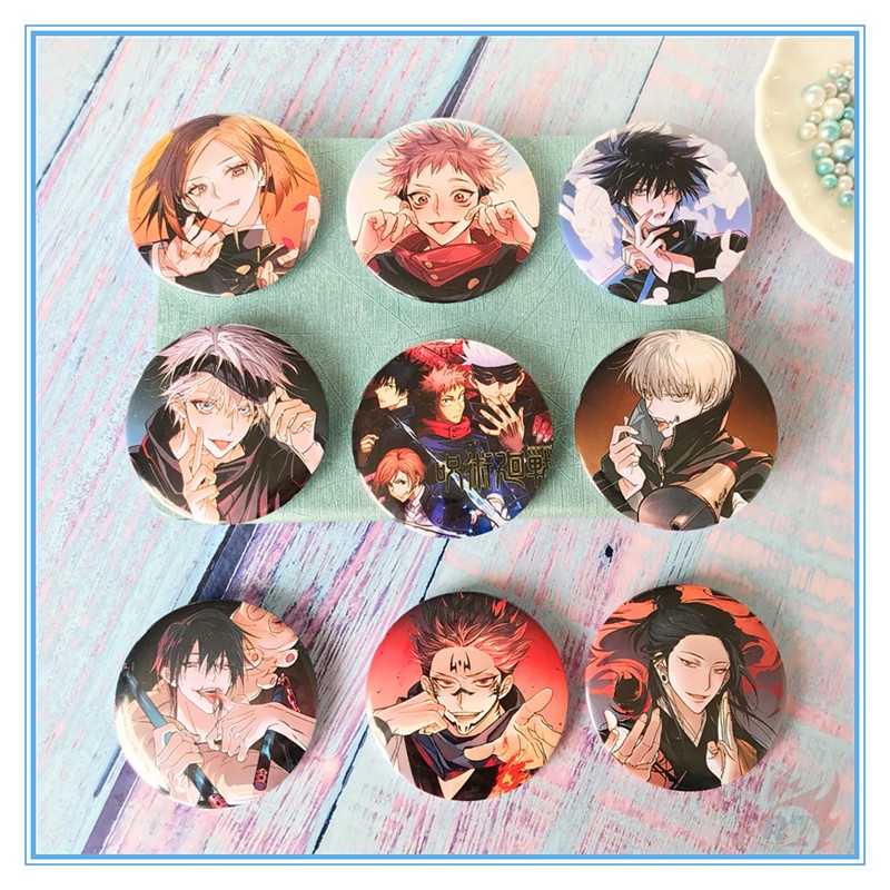 ❣️1 Huy Hiệu Anime Jujutsu Kaisen Kích Thước 58MM❣️ Ghim Cài Áo Hình Anime 9 Kiểu