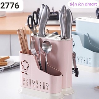ống đựng đũa có móc treo tiện lợi, ống cắm đũa đa năng nhựa cao cấp 2776